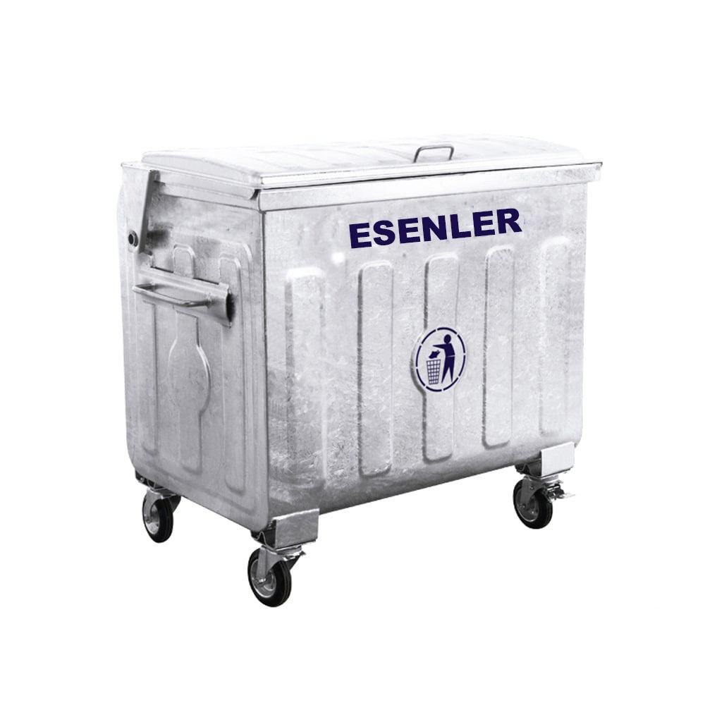 Esenler Sıcak Daldırma 770 Litre Metal Çöp Konteyneri